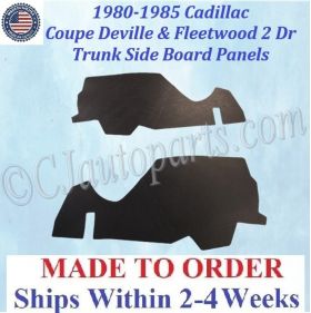 1980 1981 1982 1983 1984 1985 Cadillac Coupe Deville & Fleetwood 2 Door TRUNK SIDE BOARD PANELS #CAD-SDP-420